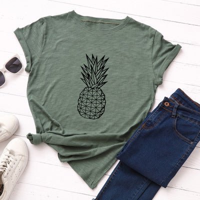 Women's Pineapple Print Cotton Short Sleeve T-Shirt - Trusted Best Sellers™. All Rights Reserved. Trusted Best Sellers LLC.