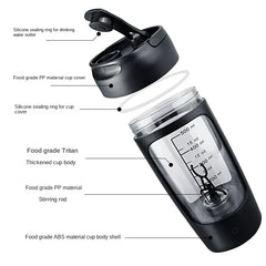 Electric Portable Whey Protein Shaker Bottle - Trusted Best Sellers™