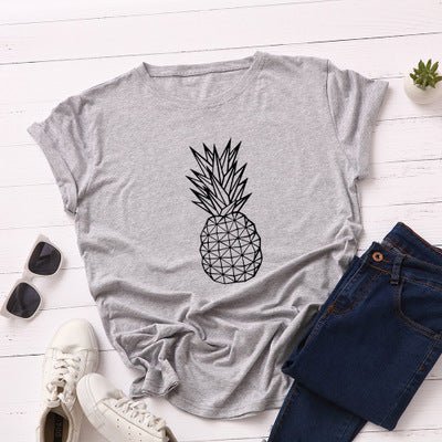 Women's Pineapple Print Cotton Short Sleeve T-Shirt - Trusted Best Sellers™. All Rights Reserved. Trusted Best Sellers LLC.