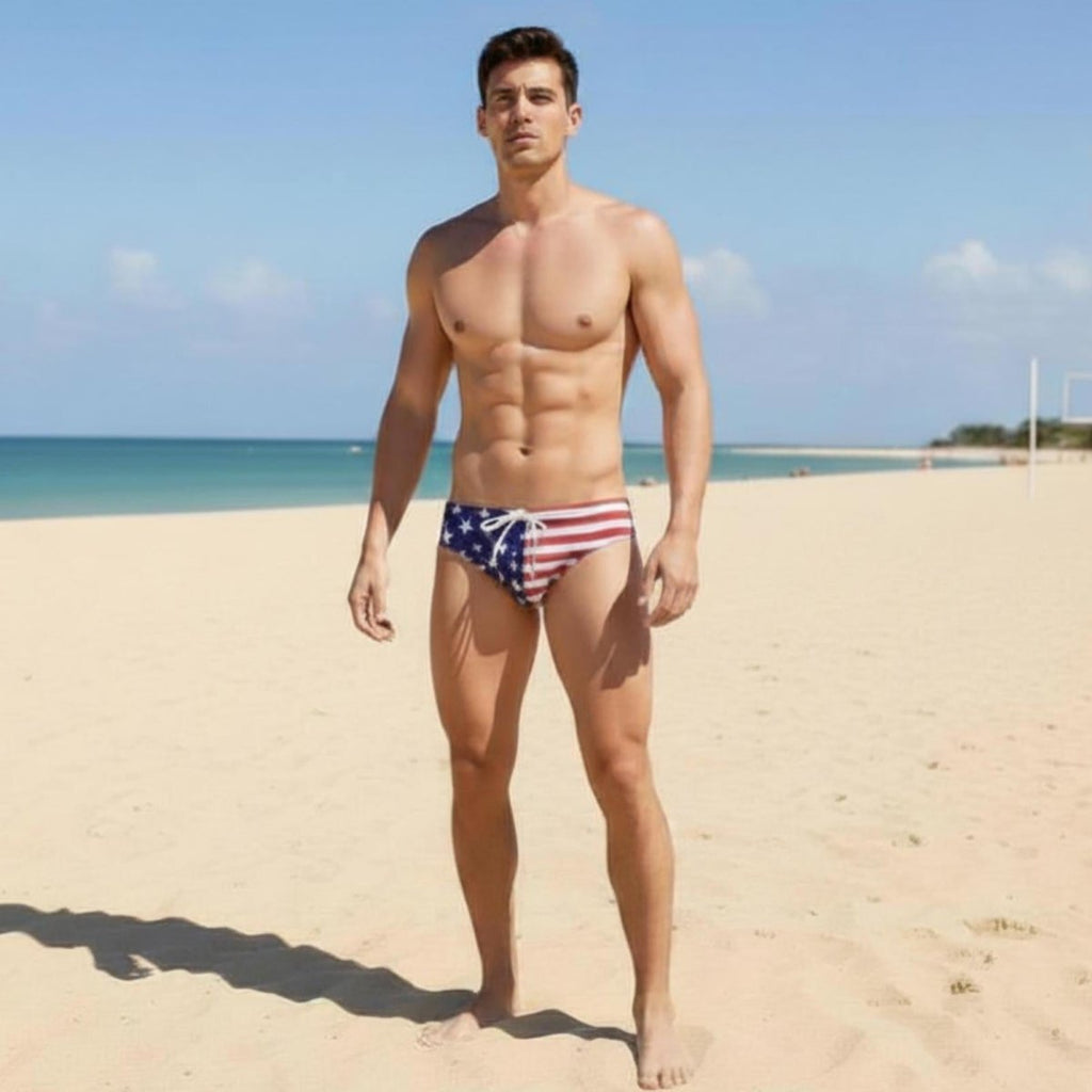 Frē-Kini Men’s Swimwear – Stars & Stripes Low-Rise Briefs - Trusted Best Sellers™. All Rights Reserved. Trusted Best Sellers LLC.