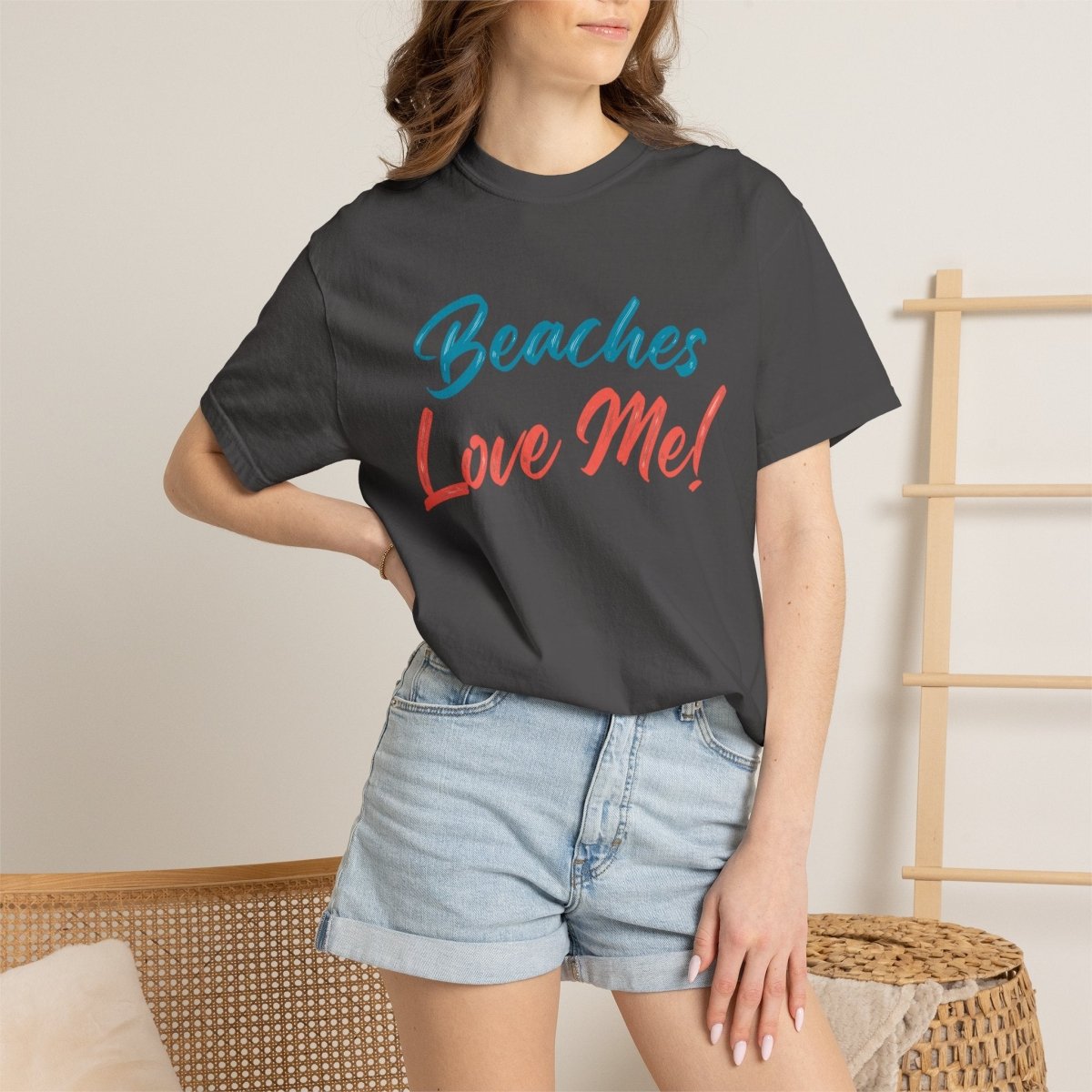 Shoreline Beaches Love Me! T Shirt - Blue Text - Trusted Best Sellers™
