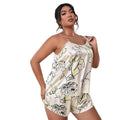 Plus Size Floral Print Cami Top & Shorts Pajama Set - Trusted Best Sellers™