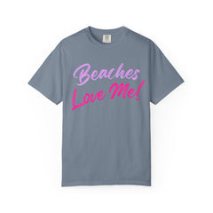 Lavender Beaches Love Me! Customizable T-Shirt