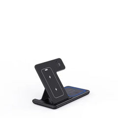3 In 1 LED Fast Wireless Charger Stand Foldable Charging Station - Trusted Best Sellers™