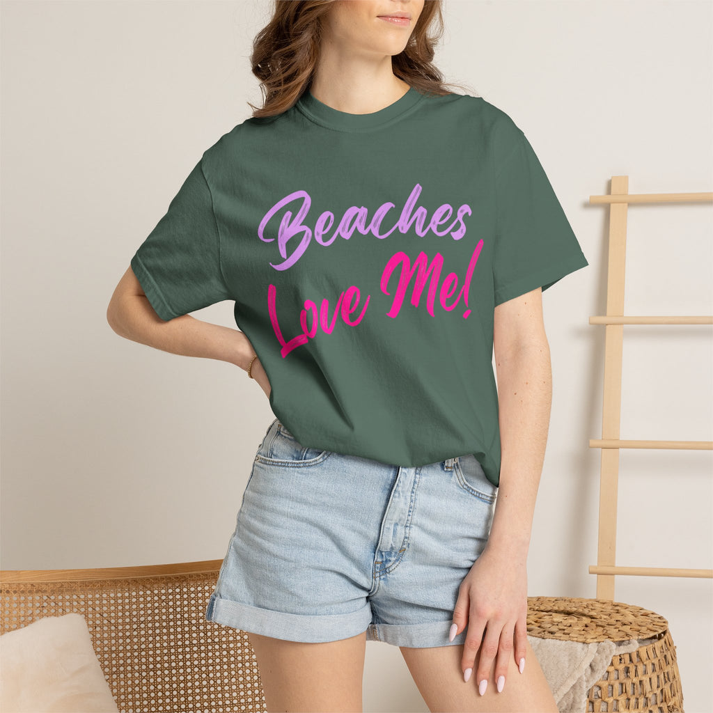 Lavender Beaches Love Me! Customizable T-Shirt - Trusted Best Sellers™