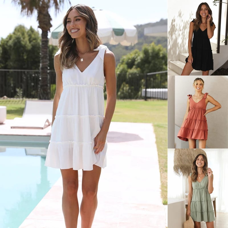 V-Neck Sleeveless Dress for Women - Trusted Best Sellers™