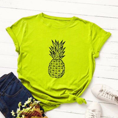 Women's Pineapple Print Cotton Short Sleeve T-Shirt - Trusted Best Sellers™. All Rights Reserved. Trusted Best Sellers LLC.
