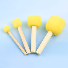 Children's Round Sponge Painting Brushes for Doodle Art