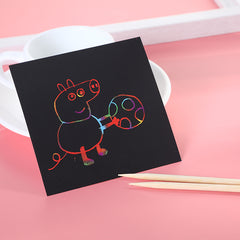 Colorful Scratch Art Notebook for Kids (DIY Craft)