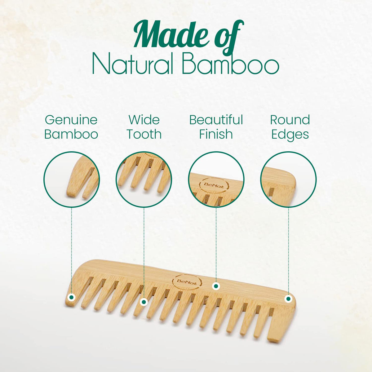 The Picky™ BeNat Eco-Friendly Wide-Tooth Hair Comb - Trusted Best Sellers™. All Rights Reserved. Trusted Best Sellers LLC.