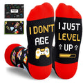 Gamer Socks – "I Don't Age, I Just Level Up" Funny Gaming Socks for Teens - Trusted Best Sellers™