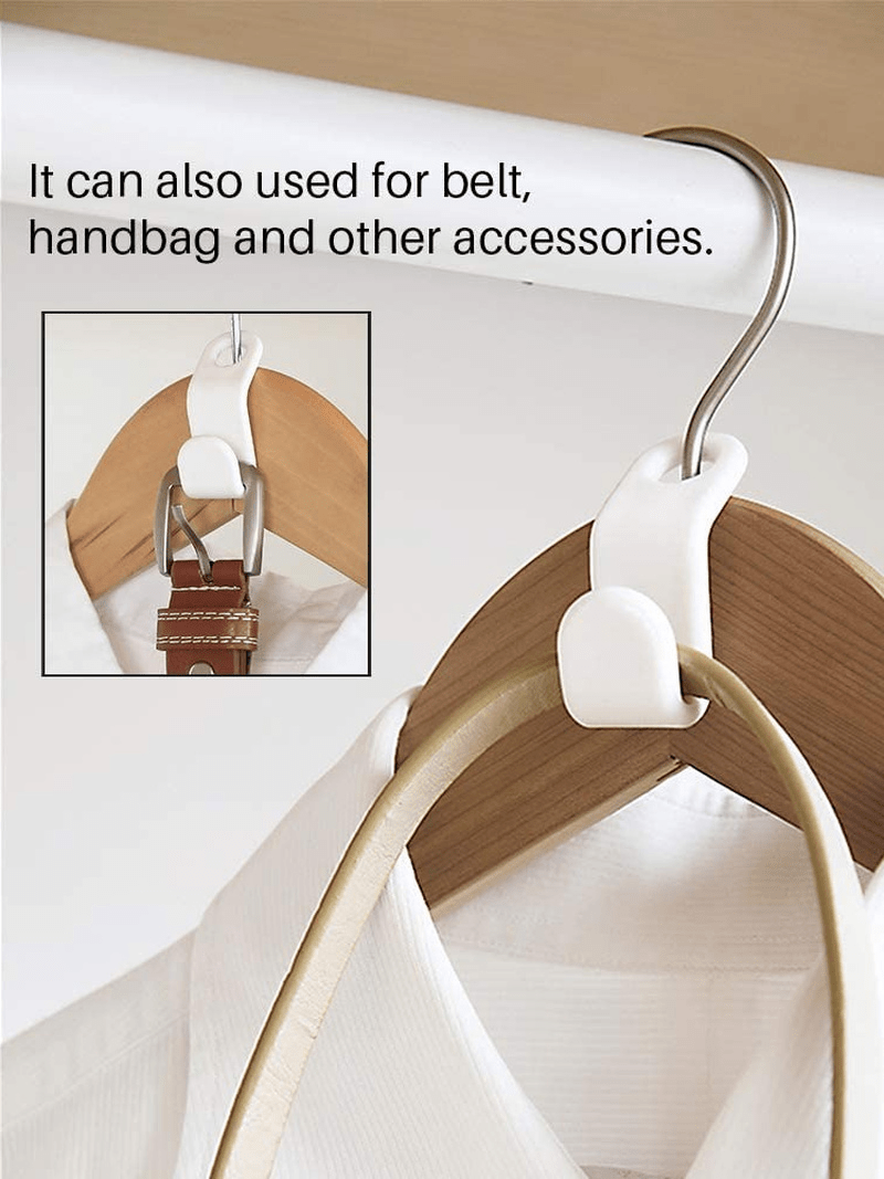 40 PCS Multicolor Plastic Clothes Hanger Connector Hooks - Lightweight Closet Organizer, Space-Saving Clips for Easy Hanging and Installation - Trusted Best Sellers™