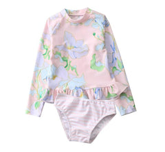 Girls' Two-Piece Pineapple Swimwear