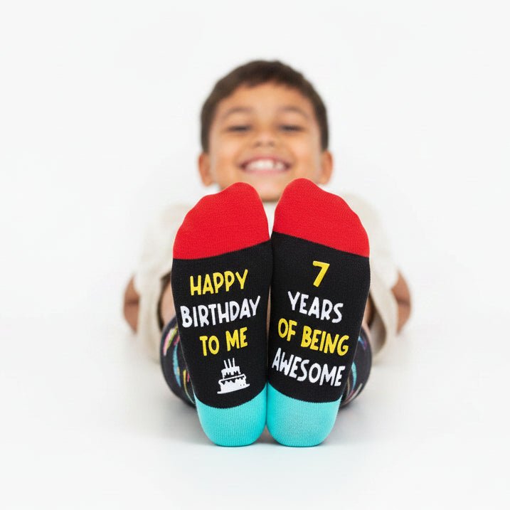 7th Birthday Socks – Funny Birthday Gift for Boys & Girls - Trusted Best Sellers™