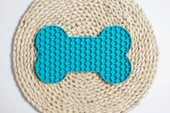 TBS Cute Bone-Shaped Silicone Licking Mat for Dogs