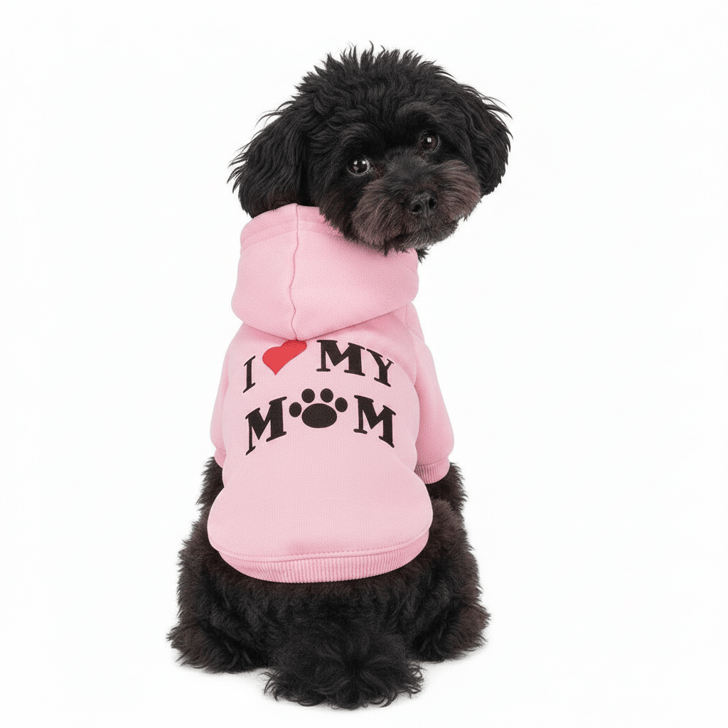 RuffStuff™ Pink Extra-Small Pet Hoodie – I Like My Mom - Trusted Best Sellers™. All Rights Reserved. Trusted Best Sellers LLC.