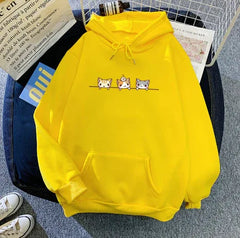 Printed Fleece Hooded Pullover Sweatshirt - Trusted Best Sellers™