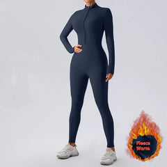 Fleece-Lined Yoga Jumpsuit - Trusted Best Sellers™