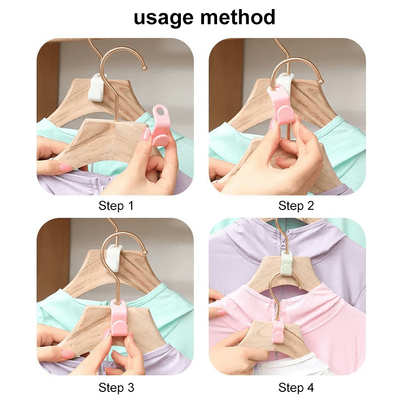 40 Piece Multicolor Clothes Hanger Connector Hooks - Trusted Best Sellers™