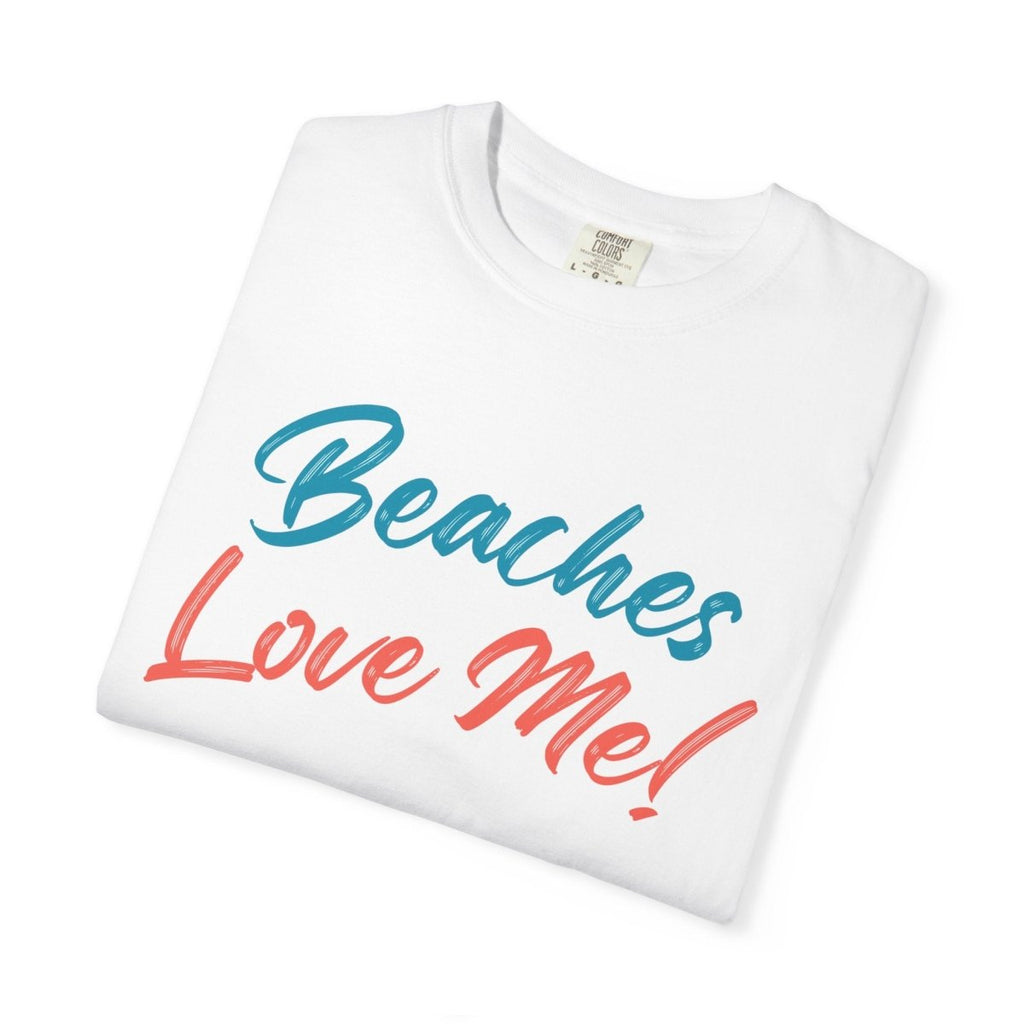 Shoreline Beaches Love Me! T Shirt - Blue Text - Trusted Best Sellers™