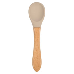 Soft Bite: Food-Safe Silicone Wide Grip Training Spoon for Infants and Toddlers