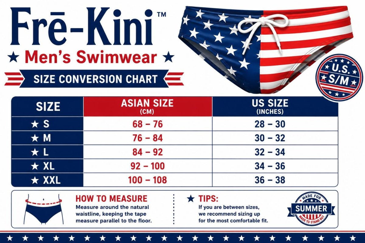 Frē-Kini Men’s Swimwear – Stars & Stripes Low-Rise Briefs - Trusted Best Sellers™. All Rights Reserved. Trusted Best Sellers LLC.