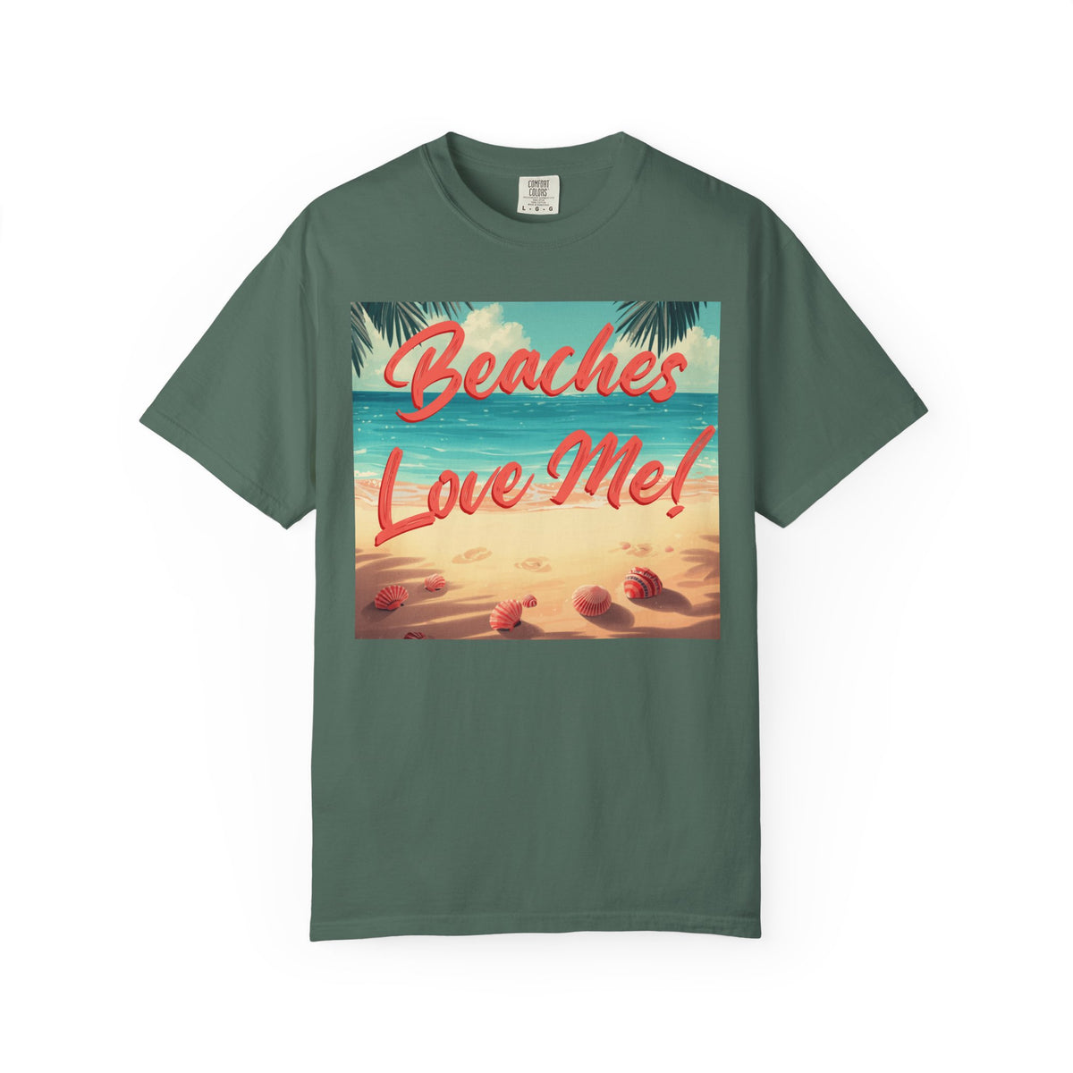 Print Beaches Love Me! Beach T-Shirt - Tropical Vintage Seaside Graphic Tee - Trusted Best Sellers™