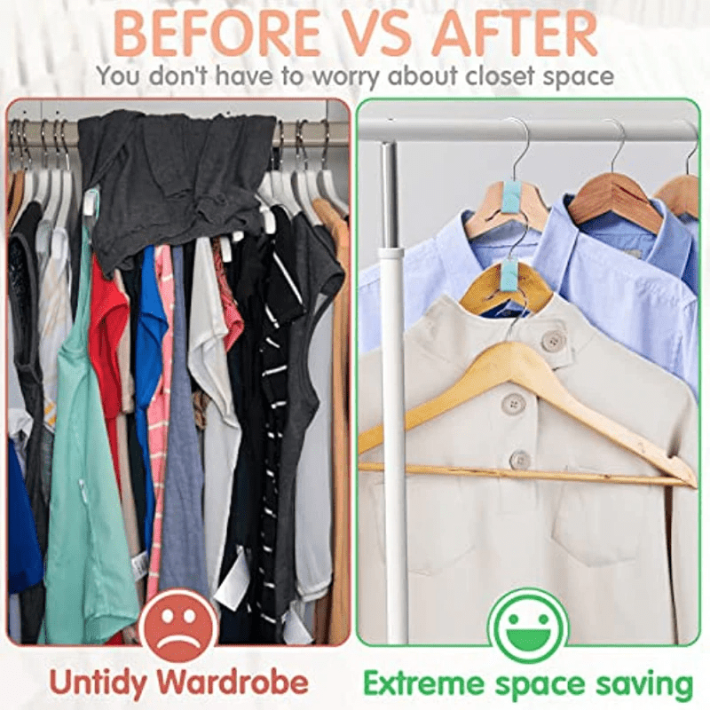 40 Piece Multicolor Clothes Hanger Connector Hooks - Trusted Best Sellers™