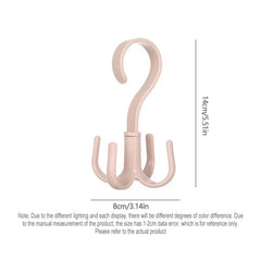 Space Saving Rotated Hanger Hooks for Closet Organizer
