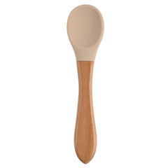 Soft Bite: Food-Safe Silicone Wide Grip Training Spoon for Infants and Toddlers