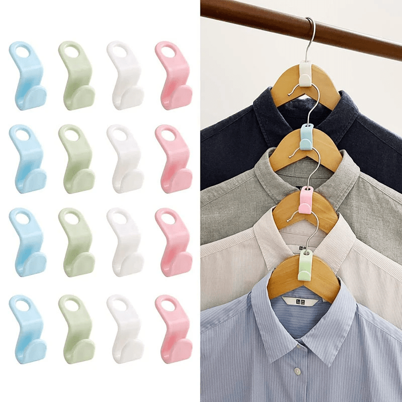 40 Piece Multicolor Clothes Hanger Connector Hooks - Trusted Best Sellers™