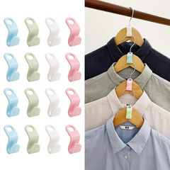 40 PCS Clothes Hanger Connector Hooks Closet Hangers Organizer Space Saving Clip