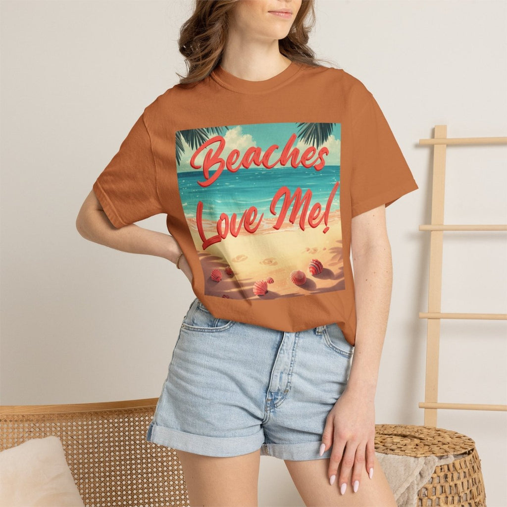 Print Beaches Love Me! Beach T-Shirt - Tropical Vintage Seaside Graphic Tee - Trusted Best Sellers™. All Rights Reserved. Trusted Best Sellers LLC.