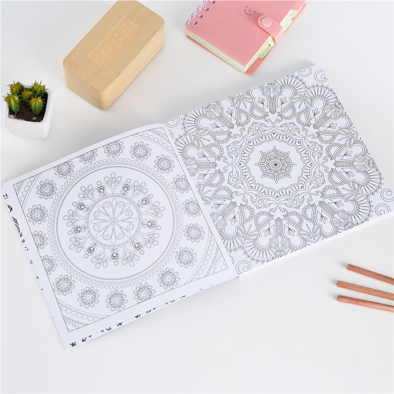 Korean Zen Mandalas Adult Coloring Book for Relaxation
