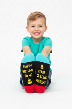 8th Birthday Party Socks – Funny Birthday Gift for Boys & Girls - Trusted Best Sellers™