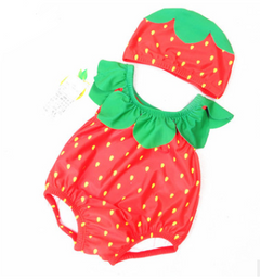 Pineapple and Strawberry One-Piece Swimsuit for Kids