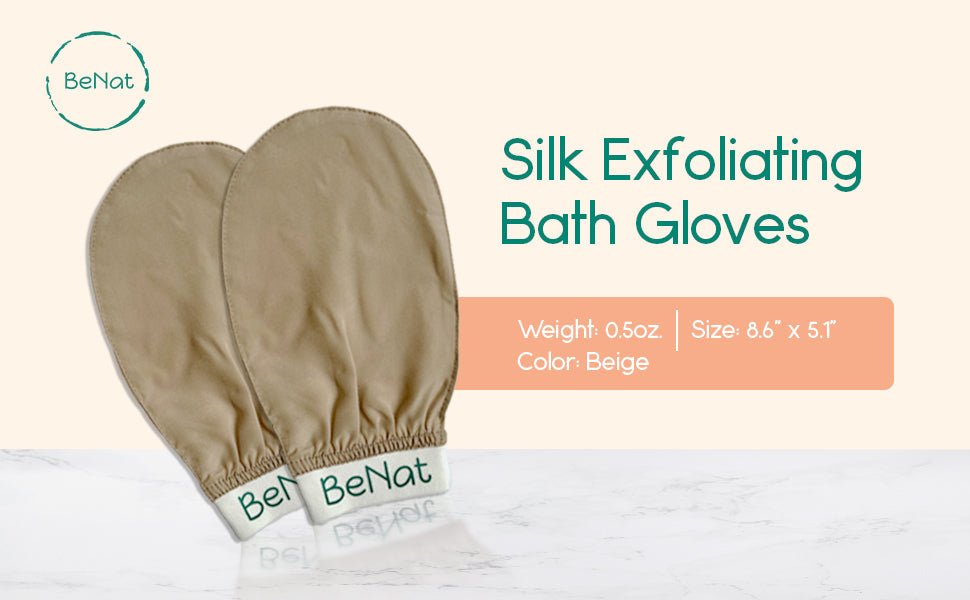 Silk Exfoliating Bath Gloves - Trusted Best Sellers™