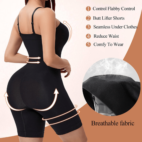 Seamless One-Piece Shapewear with Removable Straps - Trusted Best Sellers™. All Rights Reserved. Trusted Best Sellers LLC.