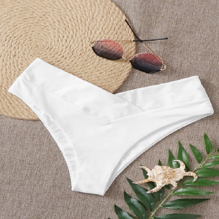 TBS Women's Solid Color Bikini Swim Bottoms - Trusted Best Sellers™