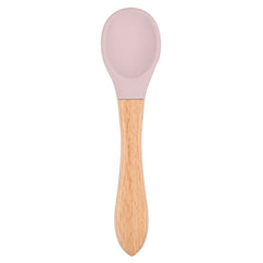 Soft Bite: Food-Safe Silicone Wide Grip Training Spoon for Infants and Toddlers