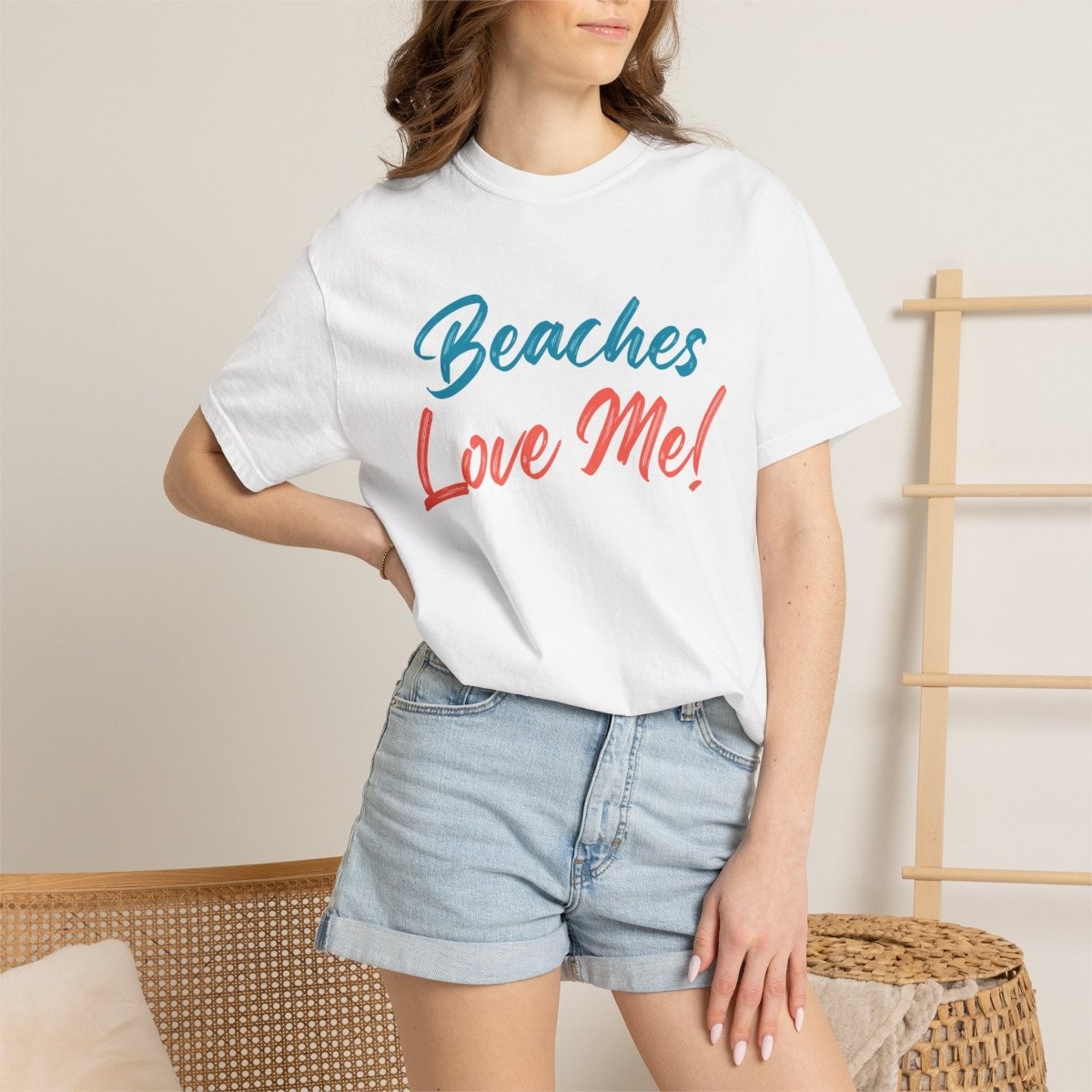 Shoreline Beaches Love Me! T Shirt - Blue Text - Trusted Best Sellers™