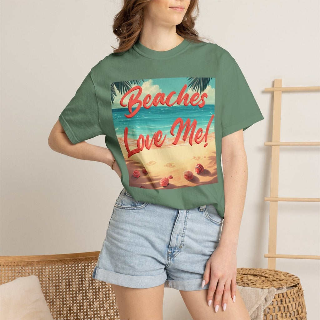 Print Beaches Love Me! Beach T-Shirt - Tropical Vintage Seaside Graphic Tee - Trusted Best Sellers™. All Rights Reserved. Trusted Best Sellers LLC.