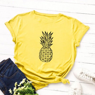 Women's Pineapple Print Cotton Short Sleeve T-Shirt - Trusted Best Sellers™. All Rights Reserved. Trusted Best Sellers LLC.
