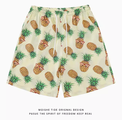 2020 Summer French Style Loose Pineapple Print Top