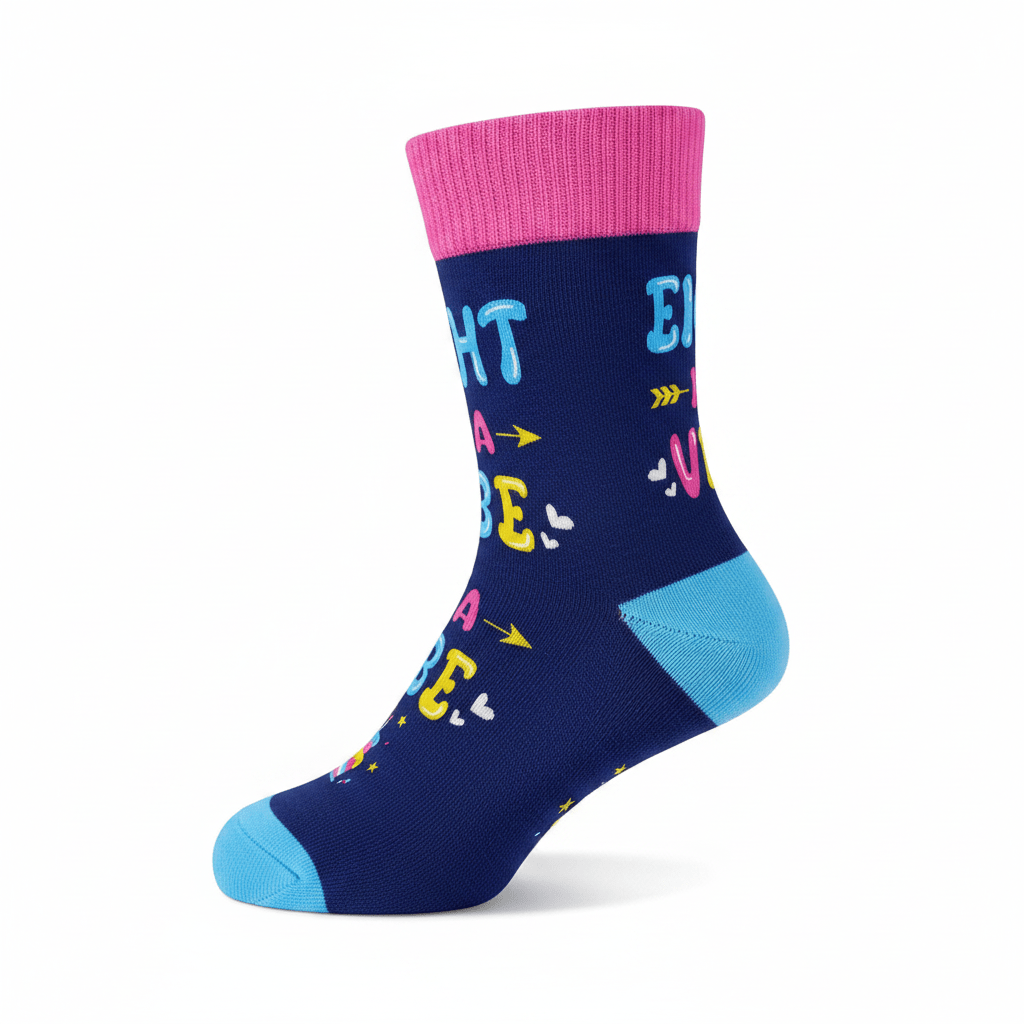 8th Birthday Gifts Socks - Blue Pink - Trusted Best Sellers™