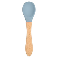 Soft Bite: Food-Safe Silicone Wide Grip Training Spoon for Infants and Toddlers