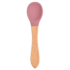 Soft Bite: Food-Safe Silicone Wide Grip Training Spoon for Infants and Toddlers