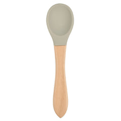 Soft Bite: Food-Safe Silicone Wide Grip Training Spoon for Infants and Toddlers