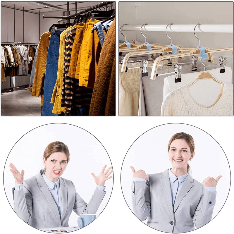 40 Piece Multicolor Clothes Hanger Connector Hooks - Trusted Best Sellers™