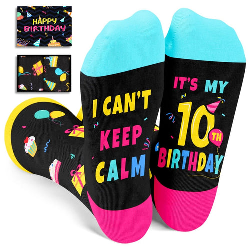 10th Birthday Socks – Funny Birthday Gift for Boys & Girls - Trusted Best Sellers™
